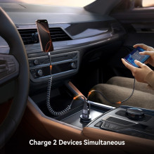 Car charger Joyroom JR-CCN16 USB-A / USB-C 15W black