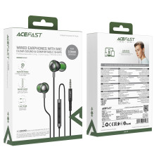 Acefast L4 3.5mm headphones black Acefast L4 3.5mm headphones black