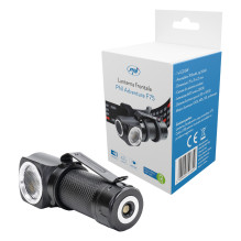 PNI Adventure F75 priekinis žibintas su 6 W, 600 lm LED, aliuminis, su baterija ir USB magnetiniu įkrovikliu PNI Adventure F75 priekinis žibintas su 6 W, 600 lm LED, aliuminis, su baterija ir USB magnetiniu įkrovikliu