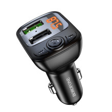 Borofone BC41 Bluetooth MP3 grotuvas / FM bangų moduliatorius (laisvų rankų įranga, microSD, QC3.0 USB-A, USB-A 5V / 1A)