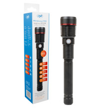 PNI Adventure F450 aluminum flashlight with focus and BOOST function, 20 W led, 1500 lm up to 450 m, power bank with USB