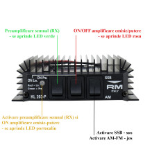 PNI RX-TX radijo stiprintuvas KL203P 28–29,7 MHz, AM-FM-SSB, 100 W, 12 V PNI RX-TX radijo stiprintuvas KL203P 28–29,7 MHz, AM-FM-SSB, 100 W, 12 V