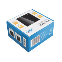 Simple switch with touch PNI SH121, made of glass, black, with LED indicator, 10A 200W Simple switch with touch PNI SH121, made of glass, black, with LED indicator, 10A 200W