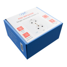 PNI WP222W paprastas x2 įmontuotas lizdas su baltu stiklo rėmeliu PNI WP222W paprastas x2 įmontuotas lizdas su baltu stiklo rėmeliu