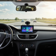 PNI L710 PRO GPS navigation system with sun visor, 7 inch, 800 MHz, 256MB DDR, 16GB internal memory, FM transmitter, wit
