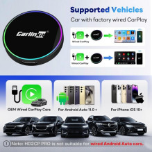 Belaidis CarPlay / Android Auto adapteris Carlinkit HD2CP Pro juodas