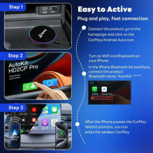 Belaidis CarPlay / Android Auto adapteris Carlinkit HD2CP Pro juodas