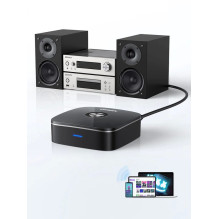 Bluetooth adapteris imtuvas Ugreen CM123 2xRCA / AUX Bluetooth 5.0 juodas (30445) Bluetooth adapteris imtuvas Ugreen CM123 2xRCA / AUX Bluetooth 5.0 juodas (30445)