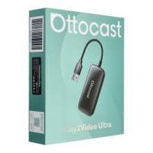 Belaidis CarPlay / Android Auto adapteris Ottocast Play2Video Ultra juodas
