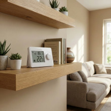 PNI CT22 Wireless Thermostat for Boilers, Illuminated Display, Non-Programmable