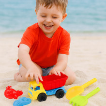 Koala Games G2669 Beach Set With Dump Truck And Accesories