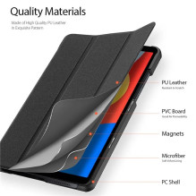 Dėklas Dux Ducis Domo Xiaomi Redmi Pad SE 8.7 juodas