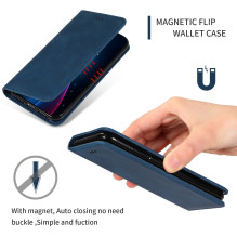 Dėklas Business Style Xiaomi Redmi 14C / Redmi A4 / Poco C75 tamsiai mėlynas