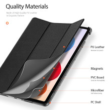 Dėklas Dux Ducis Domo Xiaomi Redmi Pad Pro 12.1 / Redmi Pad 2 Pro 12.1 juodas Dėklas Dux Ducis Domo Xiaomi Redmi Pad Pro 12.1 / Redmi Pad 2 Pro 12.1 juodas