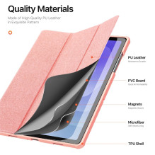 Dėklas Dux Ducis Domo Samsung X210 / X215 / X216 Tab A9 Plus 11.0 / X230 / X235 / X236 Tab A11 Plus 11.0 rožinis Dėklas Dux Ducis Domo Samsung X210 / X215 / X216 Tab A9 Plus 11.0 / X230 / X235 / X236 Tab A11 Plus 11.0 rožinis