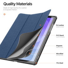 Dėklas Dux Ducis Domo Samsung X210 / X215 / X216 Tab A9 Plus 11.0 / X230 / X235 / X236 Tab A11 Plus 11.0 tamsiai mėlynas Dėklas Dux Ducis Domo Samsung X210 / X215 / X216 Tab A9 Plus 11.0 / X230 / X235 / X236 Tab A11 Plus 11.0 tamsiai mėlynas