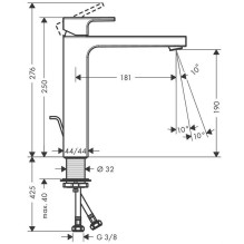 Praustuvo maišytuvas Hansgrohe Vernis Shape 71562000, chromo Praustuvo maišytuvas Hansgrohe Vernis Shape 71562000, chromo
