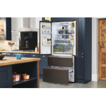 Haier FD 83 Serie 7 HB18FGSAAA Šaldytuvas-šaldiklis, dvigubo atidarymo 539 l E Sidabrinė, Titano