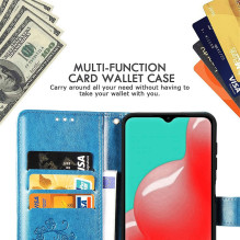 Case Flower Book Samsung A145 A14 4G / A146 A14 5G blue