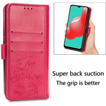 Case Flower Book Samsung A356 A35 5G pink-red