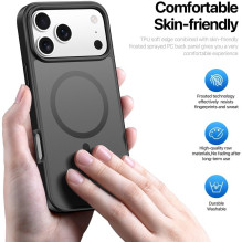 Dėklas Dux Ducis Yind Apple iPhone 17 Pro Max juodas
