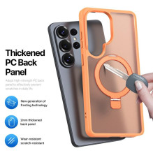 Dėklas Dux Ducis Yind Magnetic Stand Samsung S948 S26 Ultra oranžinis Dėklas Dux Ducis Yind Magnetic Stand Samsung S948 S26 Ultra oranžinis