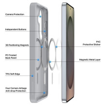 Dėklas Dux Ducis Yind MagSafe Samsung S942 S26 pilkas Dėklas Dux Ducis Yind MagSafe Samsung S942 S26 pilkas