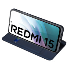 Dėklas Dux Ducis Skin Pro Xiaomi Redmi 15 4G / Redmi 15 5G tamsiai mėlynas