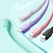 USB Kabelis Joyroom "SA34-CC3" violetinis "Type-C / Type-C" 100cm (iki 60W)