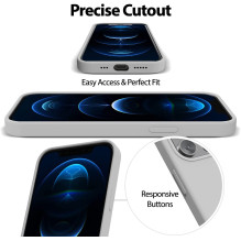 Mercury Silicone Case Apple iPhone 12 / 12 Pro stone color