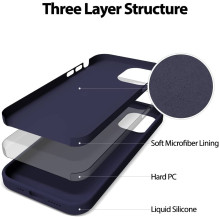 Mercury Silicone Case Apple iPhone 16 Pro dark blue