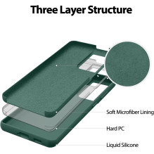 Mercury Silicone Case Apple iPhone 16 Pro dark green