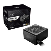 Asrock PRO-850G power supply unit 850 W 24-pin ATX ATX Black Asrock PRO-850G power supply unit 850 W 24-pin ATX ATX Black