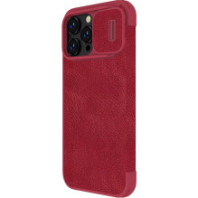 Dėklas Nillkin Qin Pro Leather Apple iPhone 14 Plus raudonas Dėklas Nillkin Qin Pro Leather Apple iPhone 14 Plus raudonas