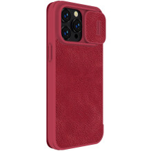 Dėklas Nillkin Qin Pro Leather Apple iPhone 14 Plus raudonas Dėklas Nillkin Qin Pro Leather Apple iPhone 14 Plus raudonas