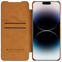 Nillkin Qin Pro Leather Case for Apple iPhone 14 Plus brown