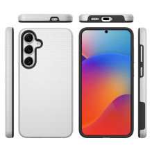 Dėklas Perfectionists Triangle Case Samsung A266 A26 5G sidabrinis