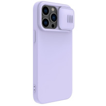 Nillkin CamShield Silky Silicone Case for Apple iPhone 15 Plus Light Purple
