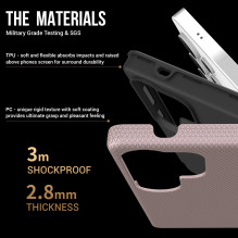 Dėklas Perfectionists Triangle Case Samsung S938 S25 Ultra rožinio aukso