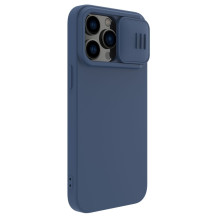 Nillkin CamShield Silky Silicone Case for Apple iPhone 15 Plus Dark Blue