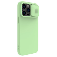 Nillkin CamShield Silky Silicone Case for Apple iPhone 15 Pro Max light green