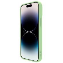 Nillkin CamShield Silky Silicone Case for Apple iPhone 15 Pro Max light green