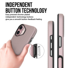 Perfectionists Triangle Mag Case for Apple iPhone 15 rose gold