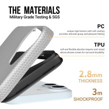 Perfectionists Triangle Mag Case Apple iPhone 15 silver