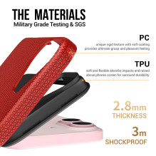 Dėklas Perfectionists Triangle Mag Case Apple iPhone 13 / 14 raudonas