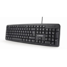 KLAVIATŪRA STANDARTINĖ USB RUS / BLACK KB-U-103-RU GEMBIRD