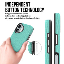 Dėklas Perfectionists Triangle Mag Case Apple iPhone 16 Plus žalias
