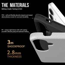 Dėklas Perfectionists Triangle Case Samsung A566 A56 5G sidabrinis