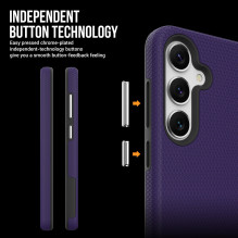Dėklas Perfectionists Triangle Case Samsung A566 A56 5G violetinis