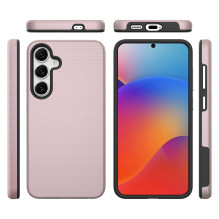 Dėklas Perfectionists Triangle Case Samsung S926 S24 Plus / S936 S25 Plus rožinio aukso